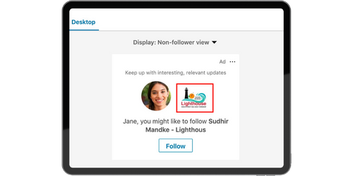 LinkedIn Follow ads Ads