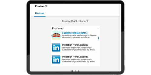 LinkedIn Text ads